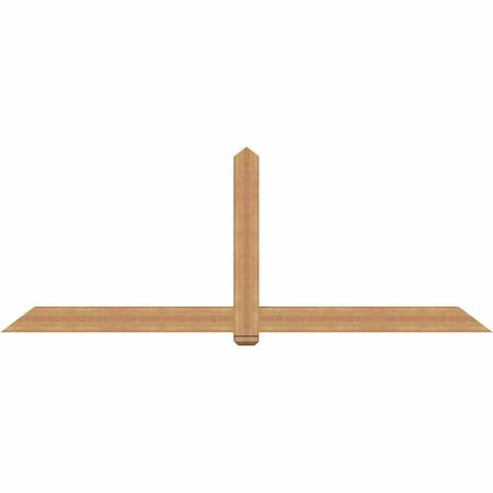 Ekena Millwork Eugene Smooth Timber Gable Bracket, Western Red Cedar, 108"W x 40"H x 5 1/2"D x 5 1/2"F, 9/12 Pitch GBW108X40X0606EUG00SWR